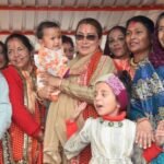 सोमेश्वर में देव पूजन वैशी कार्यक्रम में शामिल हुईं मंत्री रेखा आर्या